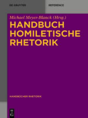 cover image of Handbuch Homiletische Rhetorik
